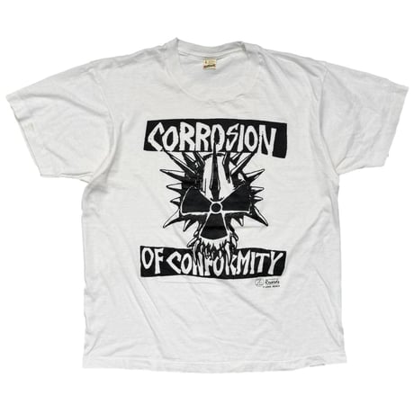 CORROSION OF CONFORMITY BLACK PRINT WHITE SCREEN STARS LARGE 5155