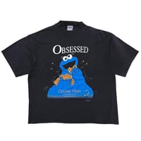 SESAME STREET OBSESSED COOKIE MONSTER CK PARODY TULTEX XL 8926