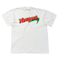 Newport ORANGE LOGO GREEN LINE WHITE SCREEN STARS XL A004