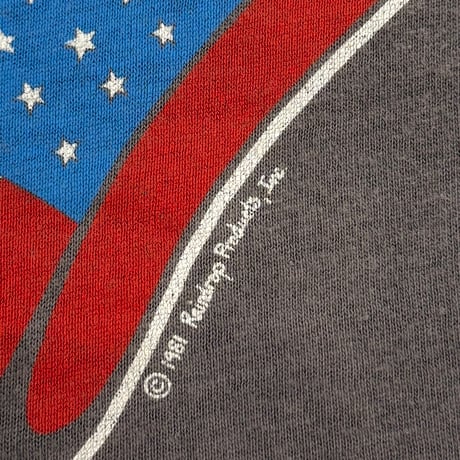 THE ROLLING STONES AMERICAN FLAG TONGUNE NORTH AMERICAN TOUR 1981 FITS LARGE 1383