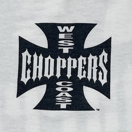 WEST COAST CHOPPERS IRON CROSS LONG BEACH CA LS WHITE ALSTYLE LARGE 0513