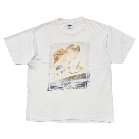 TITANIC MOVIE PROMO JAM'S TAG FITS XL WHITE 3395