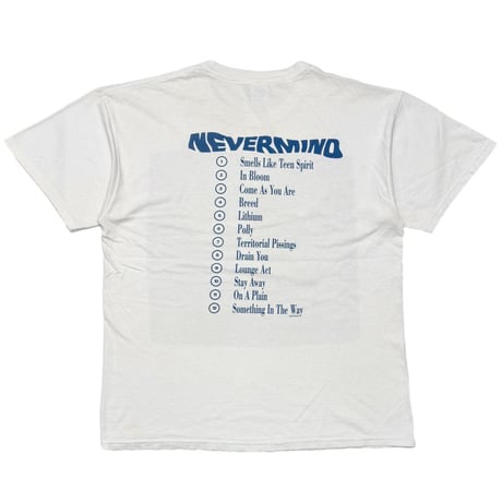 NIRVANA Y2K NEVERMIND WHITE GILDAN LARGE 6856