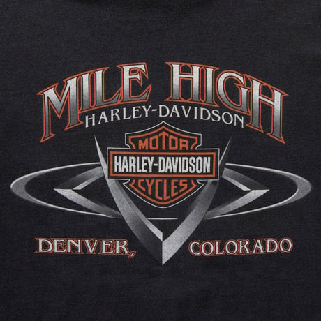 HARLEY DAVIDSON 2002 MILE HIGH DENVER COLORADO FLAME LS FITS XXL 0251