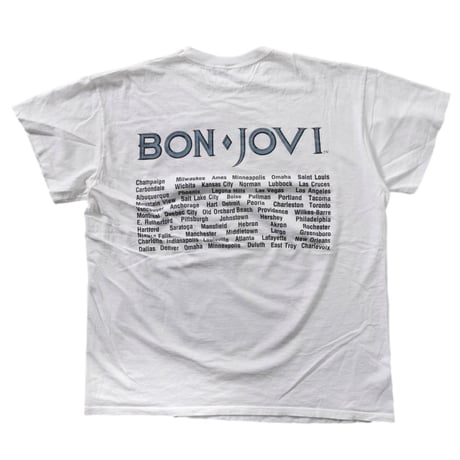 BON JOVI FRONT 1988 PORTRAIT WHITE FITS XL 0245