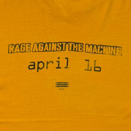 RAGE AGAINST THE MACHINE EVIL EMPIRE MUSTARD HANES XL 4162