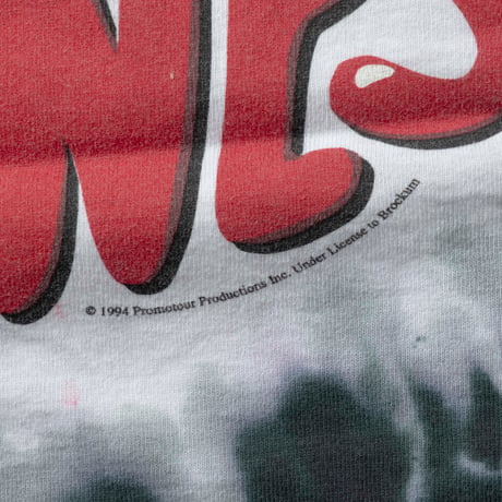 THE ROLLING STONES 1994 RIP &TONGUE TIEDYE FRUIT OF THE LOOM XL 9976
