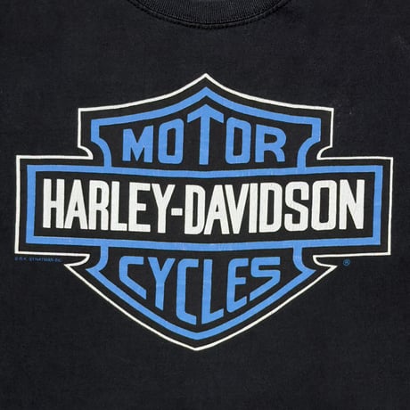 HARLEY DAVIDSON BLUE EMBLEM FLAME LS XXL 2910