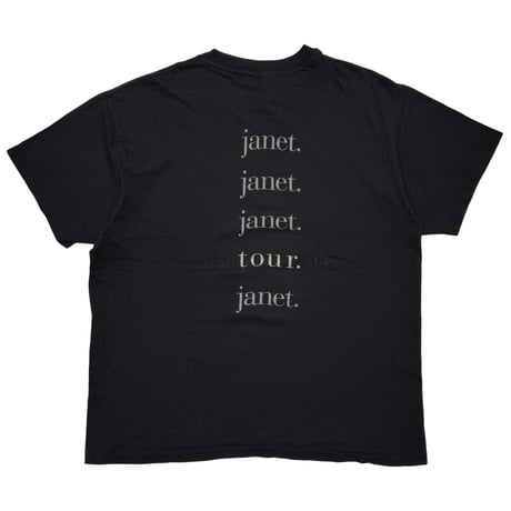 JANET JACKSON 1993-94 TOUR BLACK HANES XL 0615