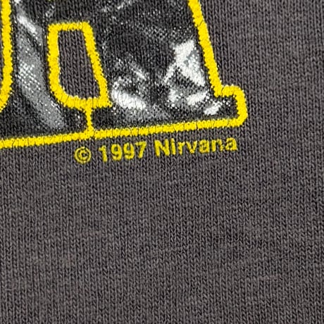NIRVANA TEXT LOGO WITH SMILE 1997 M&O LARGE 6737