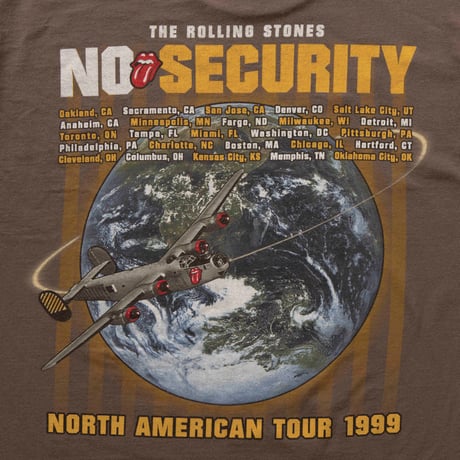 THE ROLLING STONES NO SECURITY TOUR 1999 PADROCK TONGUE BROWN MURINA LARGE 1792