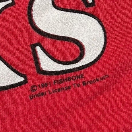 FISHBONE RACISM SUCKS RED BROCKUM LARGE 3894