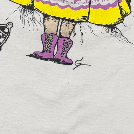 ALICE IN WONDERLAND ALICE & CAT DOUBLESIDE WHITE ANDAZIA XL 7701