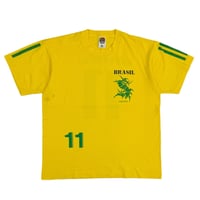 SEPULTURA 1996 BRASIL SOCCER UNIFORME DESIGN FRUIT OF HE LOOM LARGE 5157