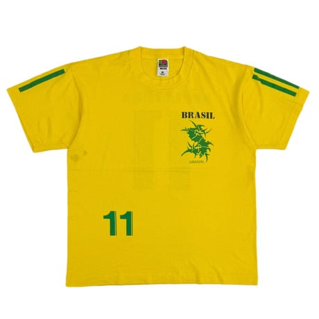 SEPULTURA 1996 BRASIL SOCCER UNIFORME DESIGN FRUIT OF HE LOOM LARGE 5157
