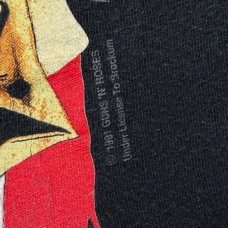 GUNS N' ROSES 1991 SKULL GUN AMERICAN FLAG BROCKUM XL 8063