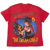 A NIGHTMARE ON ELM STREETS 5 1989 THE DREAM CHILD RED FITS L-XL 7746