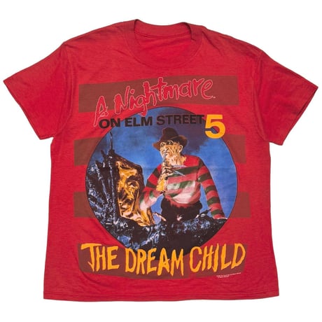 A NIGHTMARE ON ELM STREETS 5 1989 THE DREAM CHILD RED FITS L-XL 7746