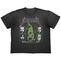 METALLICA RULES WORLD TOUR 1991 BOOTLEG FITS XL 9006