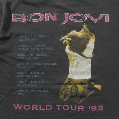 BON JOVI KEEP THE FAITH WORLD TOUR 1993 JAPAN BROCKUM LARGE 9283