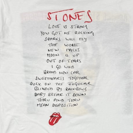 THE ROLLING STONES VOODOO LOUNGE WHITE BROCKUM LARGE 9190