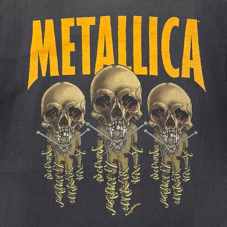 METALLICA PUSHEAD FIXXXER FADED BLACK GIANT LARGE 9536