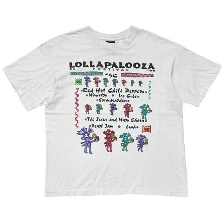 LOLLAPALOOZA 1992 FES WHITE GIANT BY TEEJAYS XL 1591