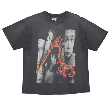 RED HOT CHILI PEPPERS 1990 CURVING LOGO MONOCHROME MEMBER SOF TEE XL 3556