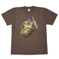 THE ROLLING STONES PADROCK TONGUE NO SECURITY TOUR BROWN MURINA LARGE 7545