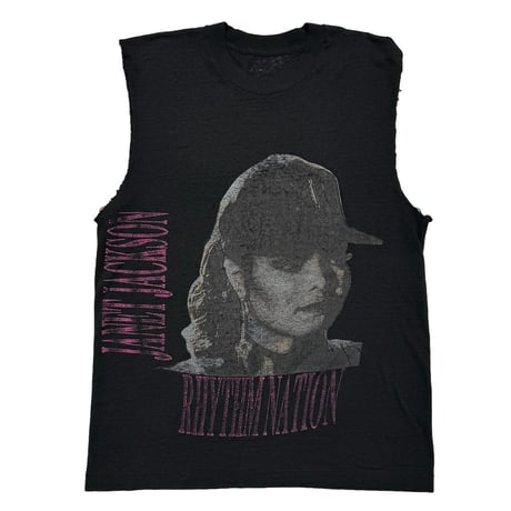 JANET JACKSON RHYTHM NATION SLEEVELESS BLACK FITS LARGE 0672