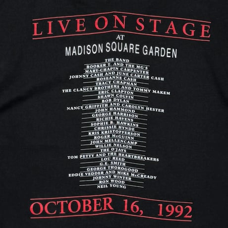 BOB DYLAN LIVE ON STAGE 1992 LS ANVIL LARGE 0960