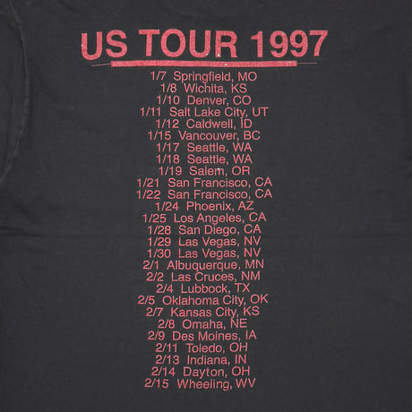 L7 CIRCLE LOGO US TOUR 1997 TULTEX XL 0406