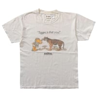 DISNEY VINTAGE ANIMAL KIGDOM POOH " TIGGER IS THAT YOU?" WHITE SMALL 0250