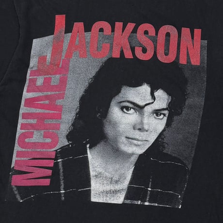 MICHAEL JACKSON DANGEROUS WORLD TOUR RED TEXT BOOTLEG BLACK FITS XL 3664