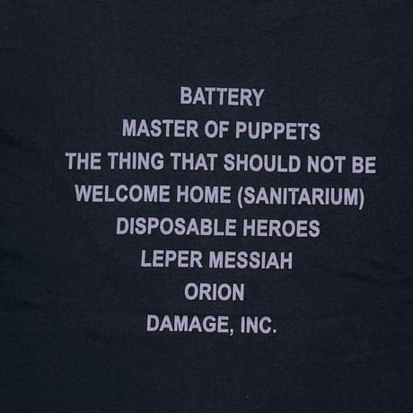 METALLICA Y2K MASTER OF PUPPETS HANES XL 1915