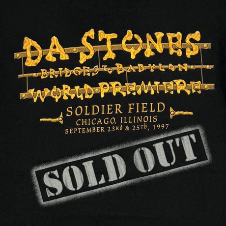 THE ROLLING STONES METAL TONGUE BRIDGES TO BABYLON WORLD PREMIERE SOLD OUT BLACK ANVIL LARGE 2392