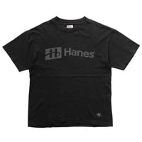 OLD&VINTAGE HANES PROMO LOGO BLACK LARGE 2445
