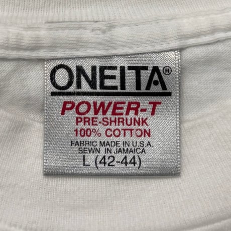 KEITH HERING DOUBLE SIDE WHITE ONEITA LARGE 1127