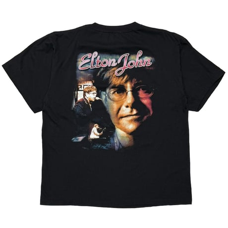 ELTON JOHN RAP GRAPHIC BOOTLEG XXL BLACK 0539