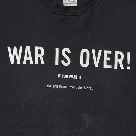 JOHN LENNON & YOKO WAR IS OVER IF YOU WANT IT GILDAN LARGE 4164