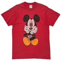 DISNEY VINTAGE LINK PRINT MICKEY LARGE RED 8634