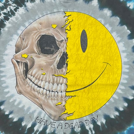 OLD&VNITAGE 1995 HAVE A GOOD DAY SMILE TIEDYE XL 1213