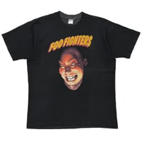FOO FIGHTERS	EXHAUSTED ALBUM COVER ANGRY FACE FRUIT OF THE LOOM LARGE 4681