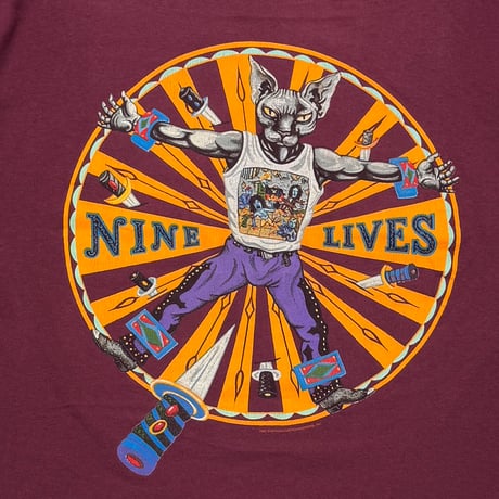 AEROSMITH NINE LIVES BURGUNDY SCREEN STARS LARGE 2882