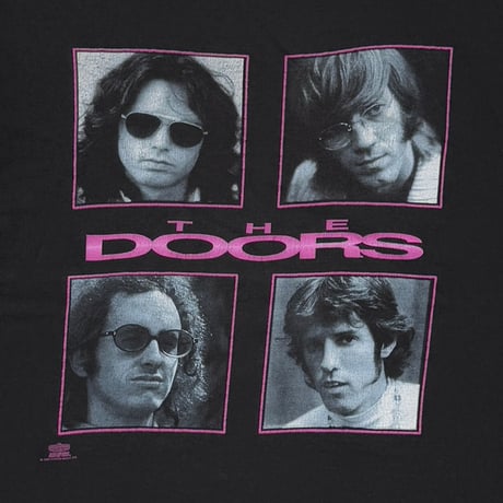 THE DOORS MONOCHROME SQUARE MEMBER PORTRAIT HANES XL 1008