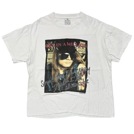 GUNS N' ROSES AXEL ROSE 1989 ONE IN A MILLION WHITE BROCKUM XL 0709