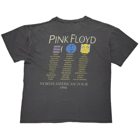 PINK FLOYD NORTH AMERICAN TOUR 1994 FADED BLACK BROCKUM XL 8159