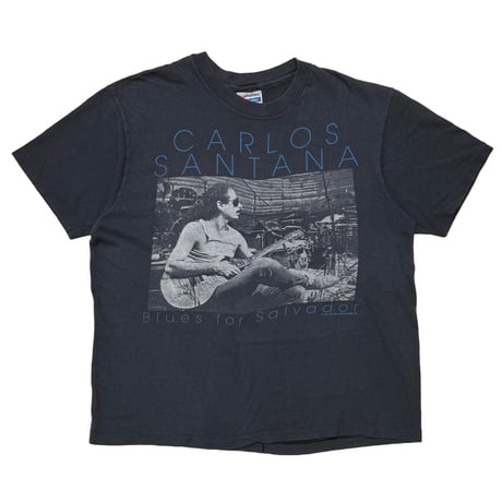 CARLOS SANTANA BLUCE FOR SAVADOR 1988 HANES LARGE 0849