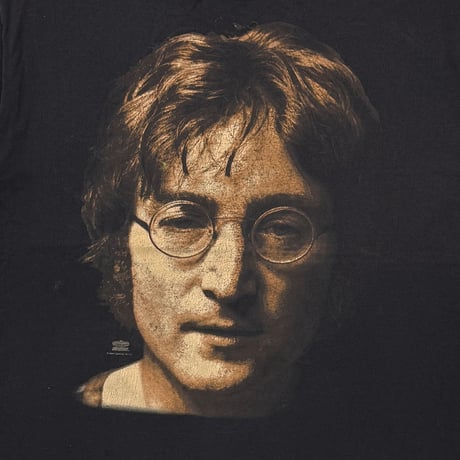 JOHN LENNON HUGE FACE BLACK HANES LARGE 3515