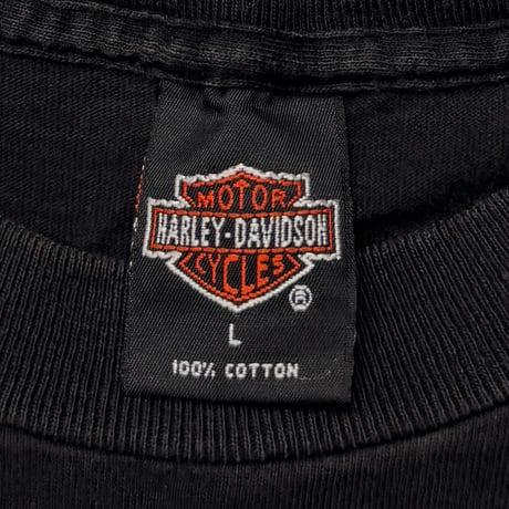 HARLEY DAVIDSON	FLAMING LOGO ARM TEXT LS 1994 LARGE 1172